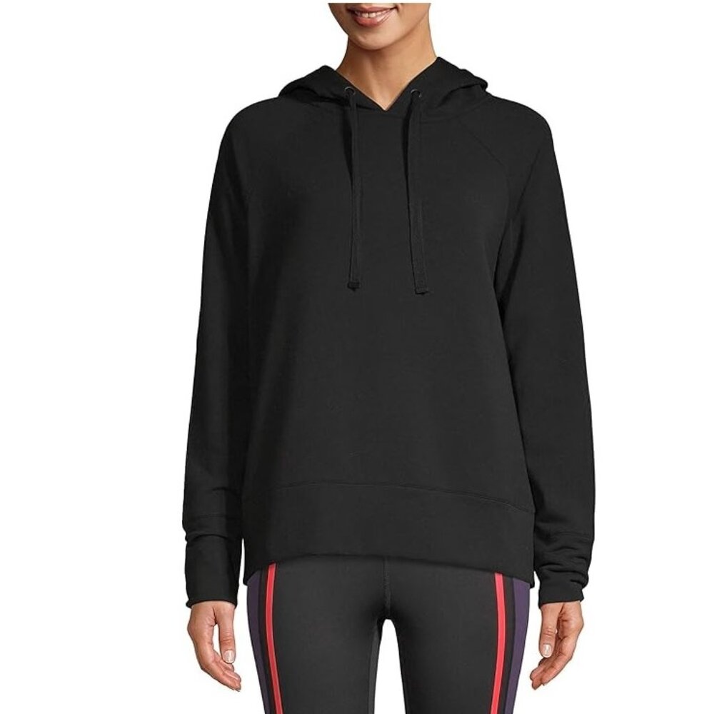 Athletic Works Women's Athleisure Soft Fleece Hoodie Size Medium 8/10 Black NWT